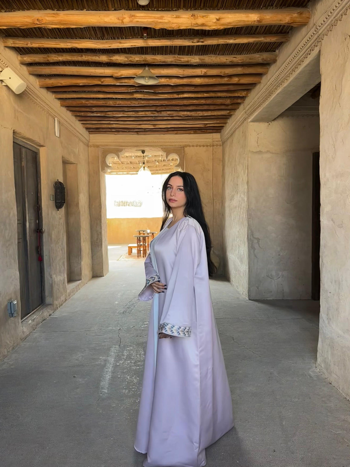 Lavender Garden Abaya